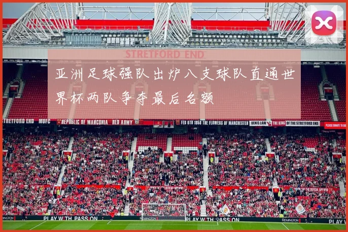 亚洲足球强队出炉八支球队直通世界杯两队争夺最后名额